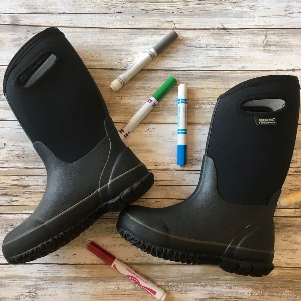 Bogs Classic High Handles Rain Winter Boots ~ Sz 1